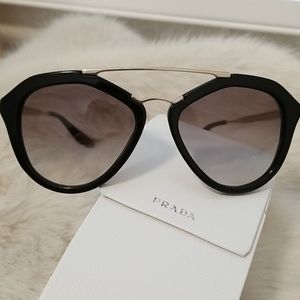 PRADA SPR 12Q BLACK SUNGLASSES